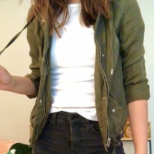 Army Green Jacket with Hood